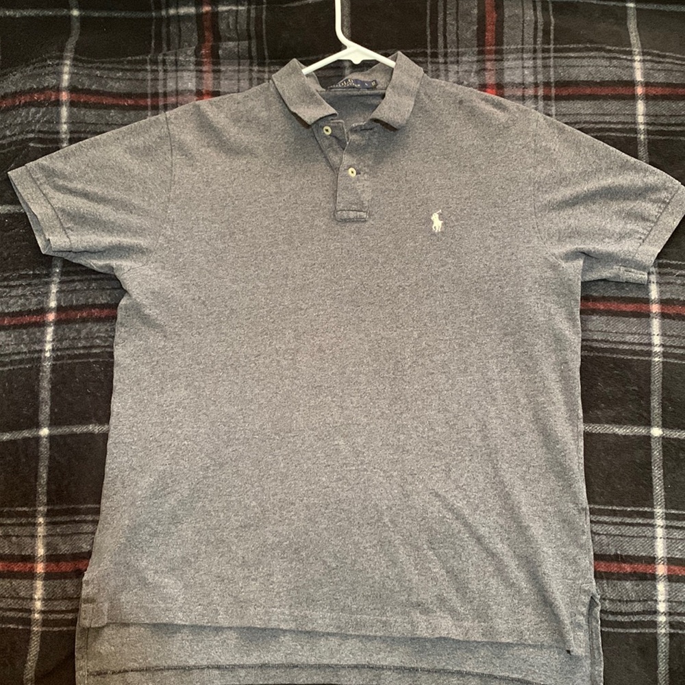 Gray polo Ralph Lauren polo T-shirt